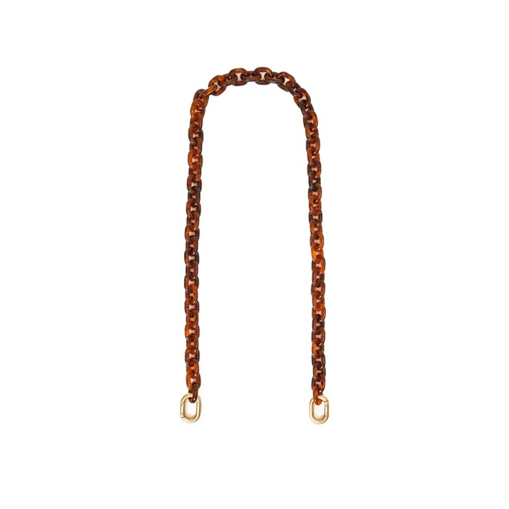 CLARE V Shoulder Strap in Mini Resin Link